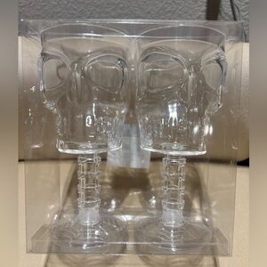 ⚡️New Target Bullseye Playground Plastic Skull Glass Goblet Set